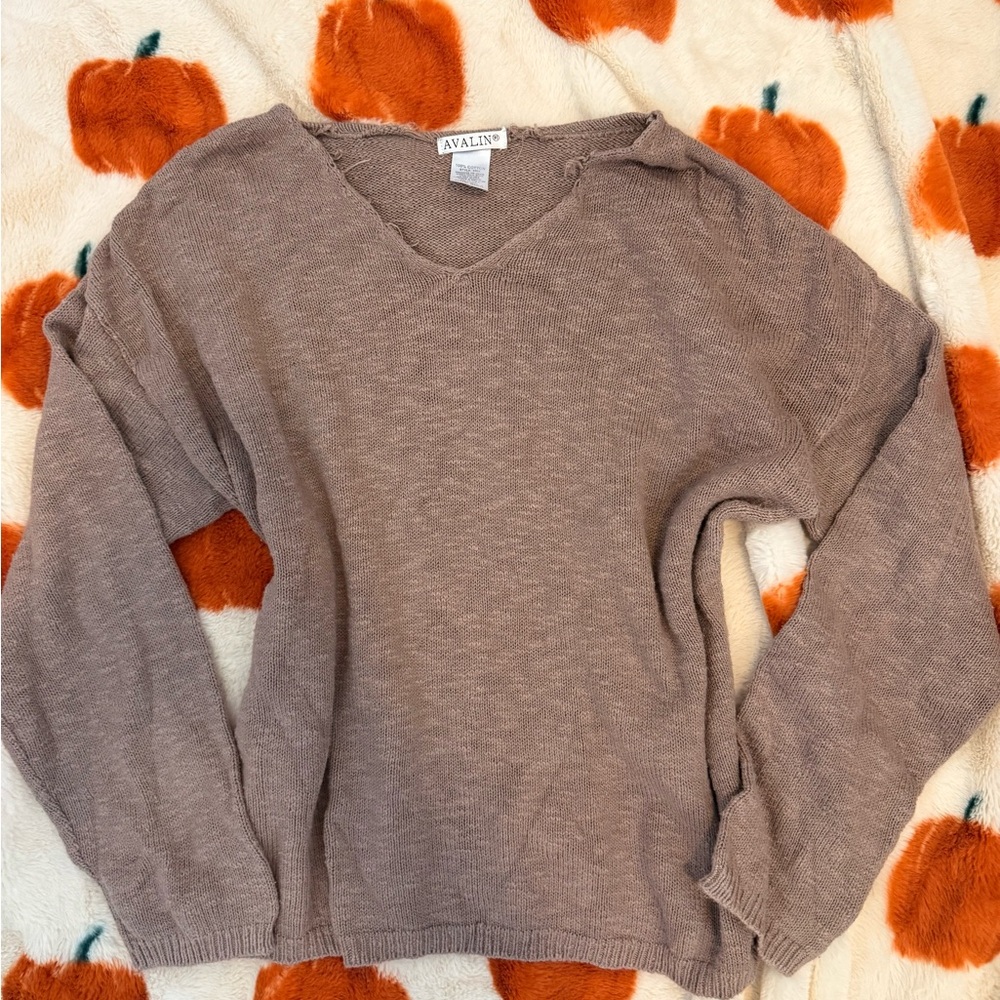 brown sweater
